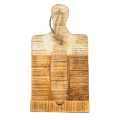 Storied Home Distressed White Dipped Wood Tablet Holder 13 Storied Home Distressed White Dipped Wood Tablet Holder -Interio Store GUEST 68135926 0e6c 40fe 8d72 2e27d5189b10