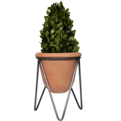 Storied Home Terracotta Pot With Metal Stand (Pot With Stand) 11 Storied Home Terracotta Pot With Metal Stand (Pot With Stand) -Interio Store GUEST 69222bcd 2ab9 4784 8f87 b54e13239ea5