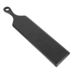 Storied Home Acacia Wood Cheese And Cutting Board With Round Opening On Handle, Black -Interio Store GUEST 6ae677f8 8a16 46a7 909b 837908333526