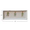 Storied Home Speckled Hand-Painted Stoneware Platter With Christmas Trees, Multicolor -Interio Store GUEST 6b1064eb 233c 4a29 9d82 acf61648570f