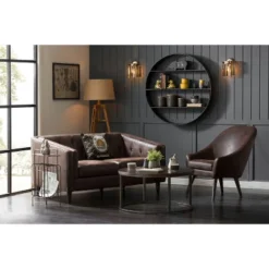 Mariner Tripod Style Wood Floor Lamp With Burlap Drum Shade Rust - Storied Home -Interio Store GUEST 6b6c3d71 9263 4ff2 ab9d 4d1e94104f2f