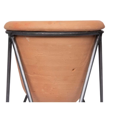Storied Home Terracotta Pot With Metal Stand (Pot With Stand) 5 Storied Home Terracotta Pot With Metal Stand (Pot With Stand) - Image 3