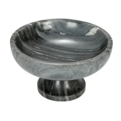 Storied Home Marble Footed Pedestal Bowl -Interio Store GUEST 723bf5b3 9559 4d4a 904f 6a756238eac5