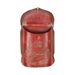 Embossed Tin Post Letter Box Red - Storied Home -Interio Store GUEST 739d97c6 ad36 4b53 978a 80b698f14e06