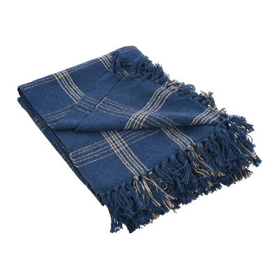 Storied Home Recycled Cotton Blend Throw Blanket With Fringe 7 Storied Home Recycled Cotton Blend Throw Blanket With Fringe - Image 5