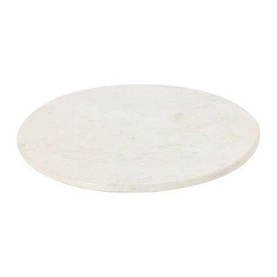 Storied Home Marble Lazy Susan, White 9 Storied Home Marble Lazy Susan, White - Image 7