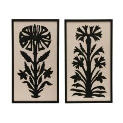 17.7" X 30.8" (Set Of 2) Wood Framed Wall Art Sets With Flower Image - 3R Studios -Interio Store GUEST 773364b7 5f5b 4cee 9c5b 0dbdb94964b7