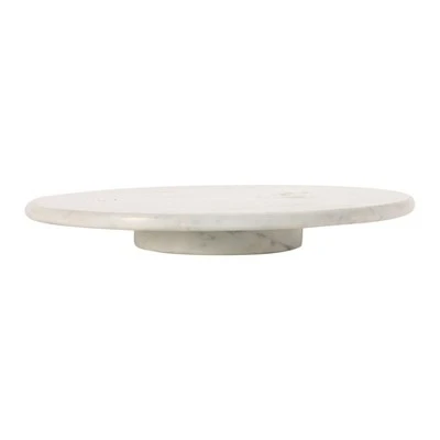 Storied Home Marble Lazy Susan, White 8 Storied Home Marble Lazy Susan, White - Image 6