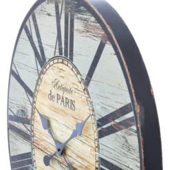 29" Oval Distressed Wood Wall Clock Gray - Storied Home 14 29" Oval Distressed Wood Wall Clock Gray - Storied Home -Interio Store GUEST 78e02dd5 11ba 417b 9239 1de0c774e359