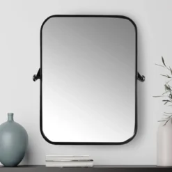 Metal Framed Pivoting Wall Mirror Black - Storied Home 10 Metal Framed Pivoting Wall Mirror Black - Storied Home -Interio Store GUEST 79785140 5bab 4377 b84c fc5f7e5cd72d
