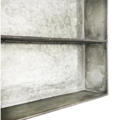 Storied Home Distressed Grey Metal 6 Tier Wall Shelf -Interio Store GUEST 7ff08d3b 16e5 49fe a0b9 ba04d90c912e