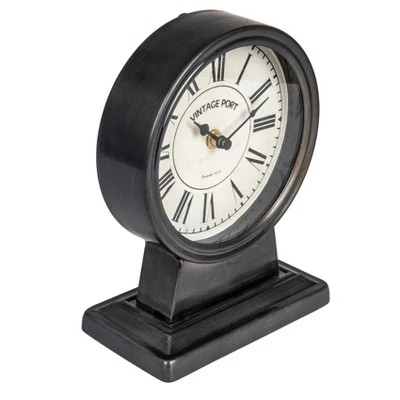 Storied Home Vintage Metal Mantel Clock 11 Storied Home Vintage Metal Mantel Clock - Image 9