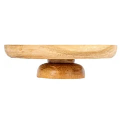 Storied Home Round Natural Mango Wood Footed Bowl Cake Stand 12 Storied Home Round Natural Mango Wood Footed Bowl Cake Stand -Interio Store GUEST 81274425 ade8 47e2 b361 3445ab9a180e