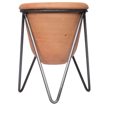 Storied Home Terracotta Pot With Metal Stand (Pot With Stand) 8 Storied Home Terracotta Pot With Metal Stand (Pot With Stand) - Image 6