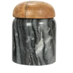 Storied Home Modern Marble Canister With Wood Lid 17 Storied Home Modern Marble Canister With Wood Lid -Interio Store GUEST 8397a16b b698 4f0e 98d7 805b6811012b
