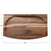 Storied Home Footed Wood Serving Tray With Raised Edge, Natural -Interio Store GUEST 84f16100 f8cc 4db7 a125 022e31aea6ae