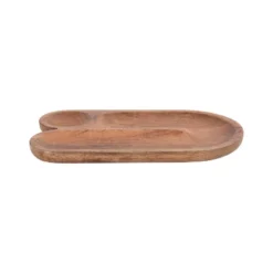 Storied Home Mango Wood Sectioned Tray, U-Shaped -Interio Store GUEST 8675afea 94b8 4ae0 bc88 bde5b23ecb9c