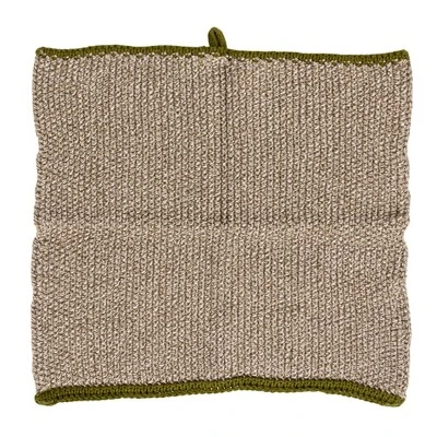 Storied Home Square Cotton Knit Dish Cloth (Set Of 2) 3 Storied Home Square Cotton Knit Dish Cloth (Set Of 2)