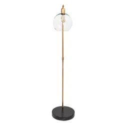 Metal And Wood Floor Lamp With Glass Globe Shade Gold - Storied Home 20 Metal And Wood Floor Lamp With Glass Globe Shade Gold - Storied Home -Interio Store GUEST 8875eb27 3b53 43b2 a17e f1f6e6ffc461