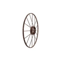 Storied Home Metal Wagon Wheel Wall Décor (32.5"x32.5") : Farmhouse Style, Iron Look, Vertical Display 9 Storied Home Metal Wagon Wheel Wall Décor (32.5"x32.5") : Farmhouse Style, Iron Look, Vertical Display -Interio Store GUEST 8948714c 2dec 4cec 81db 14d98b791065
