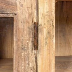 Storied Home 74" Tall Decorative Storage Cabinet: Glass Doors, 11 Shelves, Wood Frame -Interio Store GUEST 89fc81c5 8612 484f 988e 41900593eccd