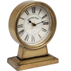 Storied Home Vintage Metal Mantel Clock 18 Storied Home Vintage Metal Mantel Clock -Interio Store GUEST 8b142e22 c519 4746 b1d2 51640fc57123