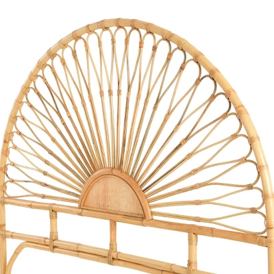 Storied Home Bali Sunrise Woven Rattan Headboard 4 Storied Home Bali Sunrise Woven Rattan Headboard - Image 2
