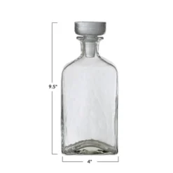 Storied Home Glass Decanter, Clear