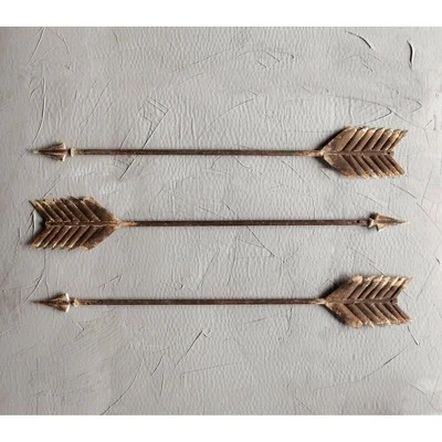 27.5" Metal Arrow Wall Décor Distressed Rust Finish - 3R Studios 7 27.5" Metal Arrow Wall Décor Distressed Rust Finish - 3R Studios - Image 5