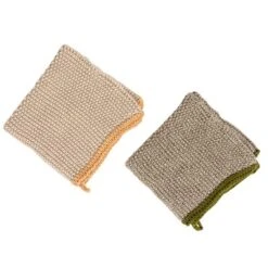 Storied Home Square Cotton Knit Dish Cloth (Set Of 2) 14 Storied Home Square Cotton Knit Dish Cloth (Set Of 2) -Interio Store GUEST 90d06e3a ad26 42dc 986d b987f44cbf9c