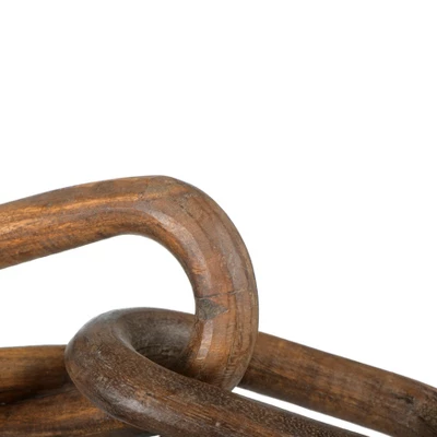 Storied Home Reclaimed Wood Chain With 3 Links 6 Storied Home Reclaimed Wood Chain With 3 Links - Image 4