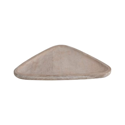 Storied Home Mango Wood Tray, Triangular Shaped 5 Storied Home Mango Wood Tray, Triangular Shaped - Image 3