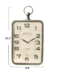 Storied Home Rectangle Metal Hanging Wall Clock With Handle, Antiqued Gold 1 Storied Home Rectangle Metal Hanging Wall Clock With Handle, Antiqued Gold -Interio Store GUEST 9445683f 3cd9 4ae1 95b2 418c9b9bb634