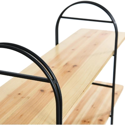 Eitri Wood And Metal Adjustable Shelving Unit 6 Eitri Wood And Metal Adjustable Shelving Unit - Image 4