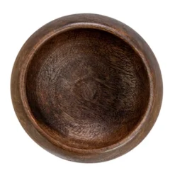 Storied Home Mango Wood Bowl, Walnut Finish -Interio Store GUEST 9852f569 552d 4966 9bf8 1d0cd47d85e5