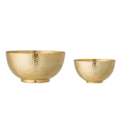 Storied Home Round Hammered Metal Bowls, Set Of 2 Sizes -Interio Store GUEST 989fb8d2 bb34 472c 8114 386676c67359