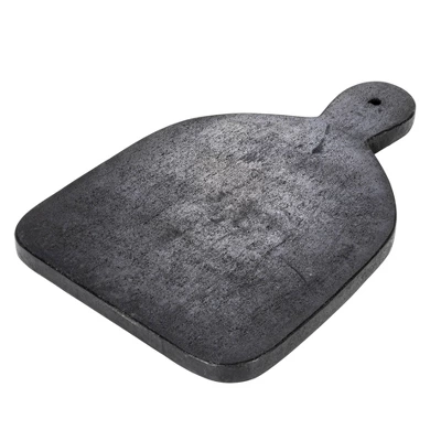 Storied Home Wide Marble Cutting Or Charcuterie Board With Handle, Black 7 Storied Home Wide Marble Cutting Or Charcuterie Board With Handle, Black - Image 5