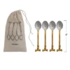 Storied Home 4-Piece Coffee Spoons With Gold Finish Bow Handles, Stainless Steel And Brass 2 Storied Home 4-Piece Coffee Spoons With Gold Finish Bow Handles, Stainless Steel And Brass -Interio Store GUEST 9a5d3fdb 04dd 48b1 8083 661566b64077