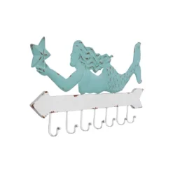 Metal Mermaid Wall Decor With 7 Hooks - Storied Home -Interio Store GUEST 9eb18e9b 3c56 4ce9 95c1 723f5758d663