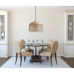 20.25" X 18.5" Metal Pendant Lamp Gold Finish - Storied Home