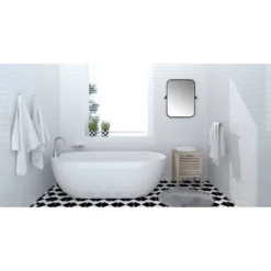 Metal Framed Pivoting Wall Mirror Black - Storied Home