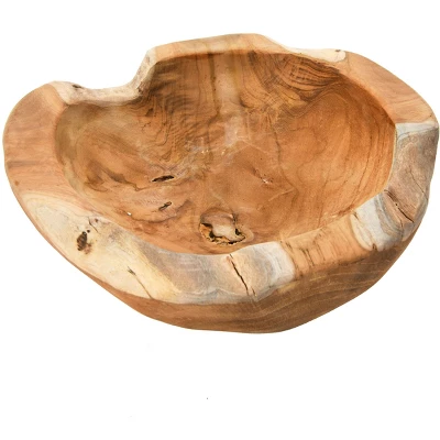 Storied Home Teakwood Bowls, Set Of 2 (Each One Will Vary) 4 Storied Home Teakwood Bowls, Set Of 2 (Each One Will Vary) - Image 2