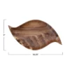 Storied Home Acacia Wood Tray, Abstract Shaped