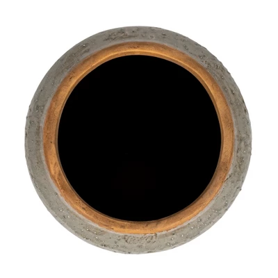 Storied Home Round Terra-cotta Hobnail Planter Vase With Heavily Distressed Finish 7 Storied Home Round Terra-cotta Hobnail Planter Vase With Heavily Distressed Finish - Image 5