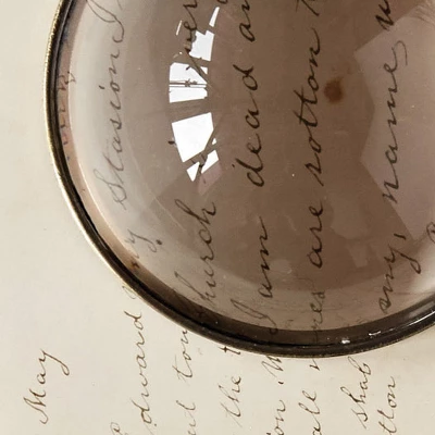 Storied Home Round Paperweight Magnifying Glass 6 Storied Home Round Paperweight Magnifying Glass - Image 4