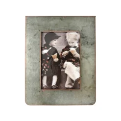 7.25" X 9.75" Galvanized 2-Sided Standing Picture Single Frame - Storied Home -Interio Store GUEST a72dd94a 8845 4cfe 8748 f1071c5220f6