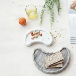 Storied Home Nestable Marble Kidney Shaped Trays, Multicolor -Interio Store GUEST a891481c ddc4 432b b857 b82938b785f6