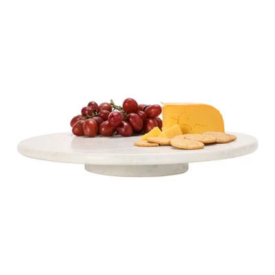 Storied Home Marble Lazy Susan, White 5 Storied Home Marble Lazy Susan, White - Image 3