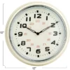 Storied Home Chic Round Wall Clock, Cream -Interio Store GUEST ac29805f e1ff 47da 86bb 0284009a0264