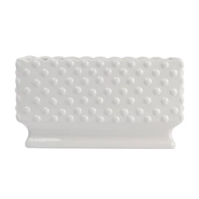 Ceramic Hobnail Planter - White - Storied Home 5 Ceramic Hobnail Planter - White - Storied Home - Image 3